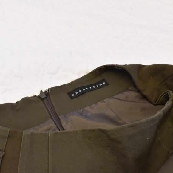 Military Green Mini Skirt - Picture 3 of 5